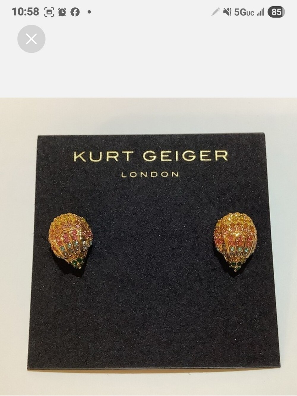 ✨️NWT/ Kurt Geiger London Rainbow 🌈Pave Eagle STUD EARRINGS/ Stunning
